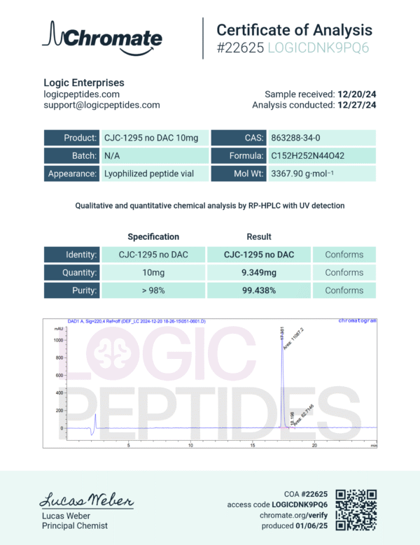 CJC-1295 no DAC (10mg) - Image 2